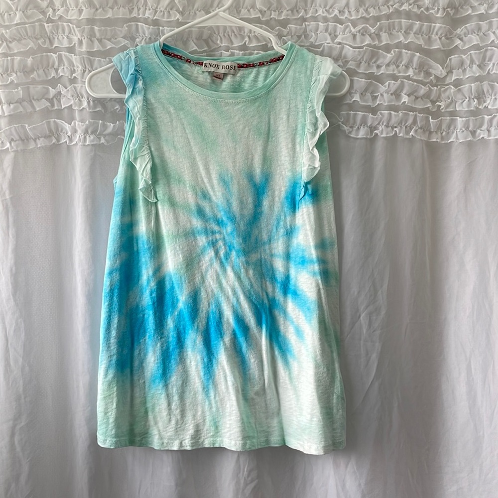Knox Rose sleeveless tie-dye womens top